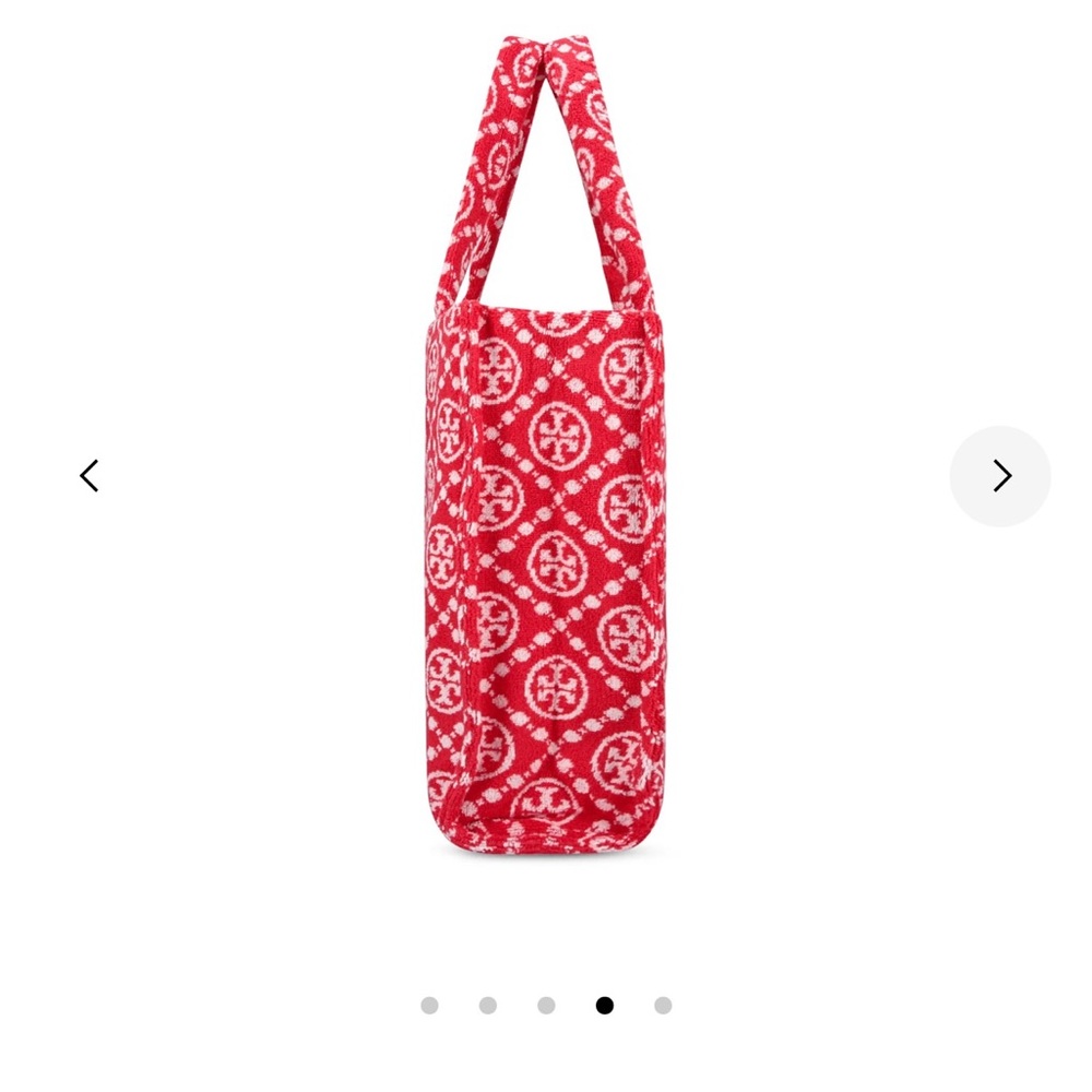 Tory Burch Terry Monogram Tote, 100% cotton - Picture 2 of 8